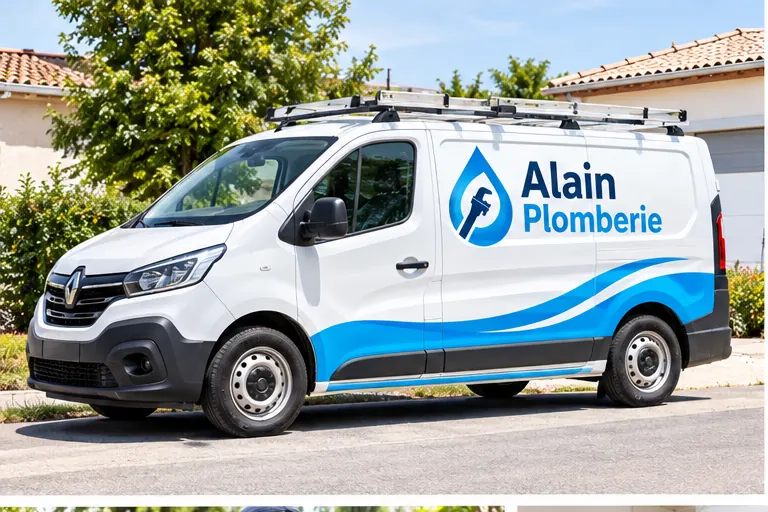 Plombier à Votre Service – Camion de chantier Plombier à Votre Service