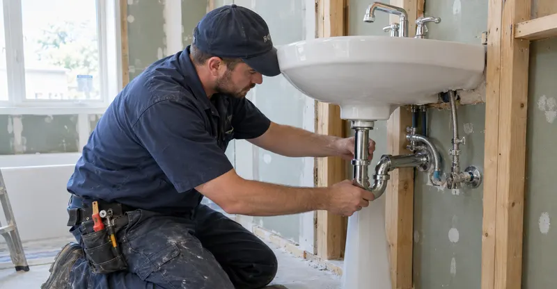 Pose lavabo – Pose de sanitaires à Armissan, illustration