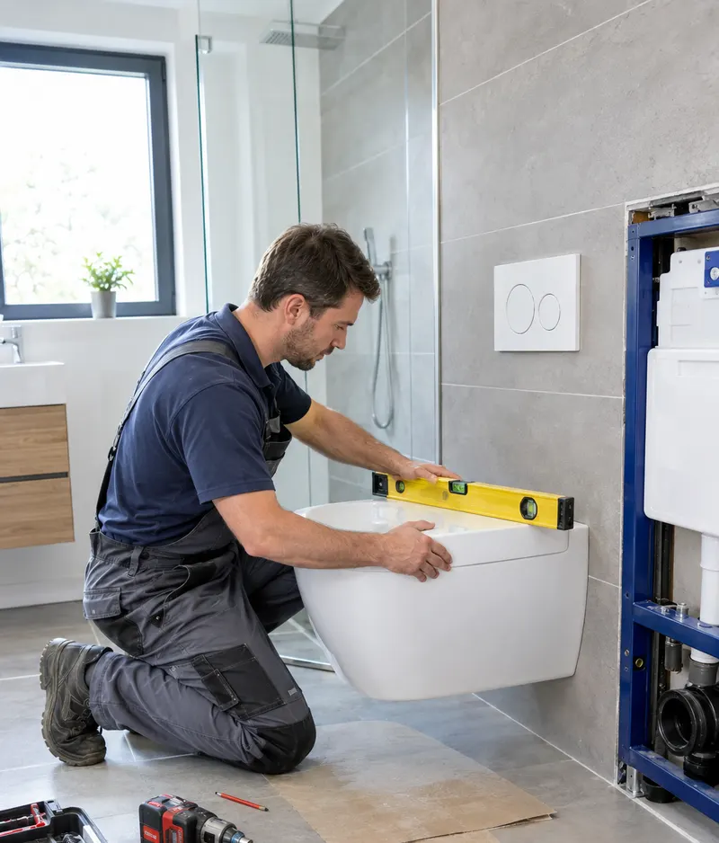 Remplacement WC – Pose de sanitaires à Caux, illustration